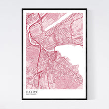 Load image into Gallery viewer, Lucerne City Map Print