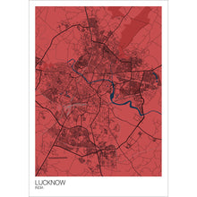 Load image into Gallery viewer, Map of Lucknow, India