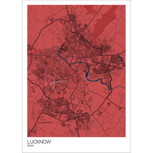 Map of Lucknow, India