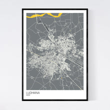 Load image into Gallery viewer, Ludhiana City Map Print
