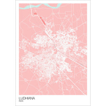 Load image into Gallery viewer, Map of Ludhiana, India