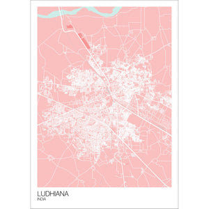 Map of Ludhiana, India