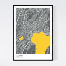 Load image into Gallery viewer, Lugano City Map Print