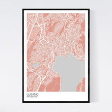 Load image into Gallery viewer, Lugano City Map Print