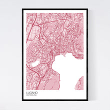 Load image into Gallery viewer, Lugano City Map Print