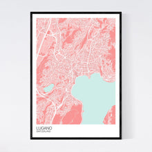 Load image into Gallery viewer, Lugano City Map Print