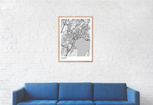Load image into Gallery viewer, Map of Lugano, Switzerland
