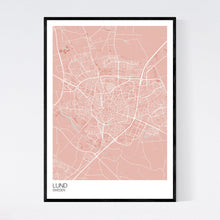 Load image into Gallery viewer, Lund City Map Print