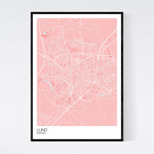 Load image into Gallery viewer, Lund City Map Print