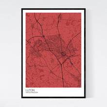 Load image into Gallery viewer, Luton City Map Print