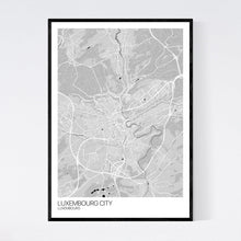 Load image into Gallery viewer, Map of Luxembourg City, Luxembourg