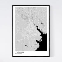 Load image into Gallery viewer, Lymington Town Map Print