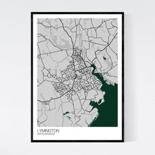 Load image into Gallery viewer, Lymington Town Map Print