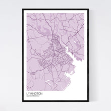 Load image into Gallery viewer, Lymington Town Map Print