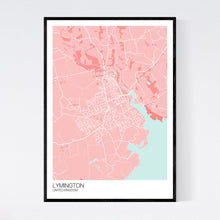 Load image into Gallery viewer, Lymington Town Map Print