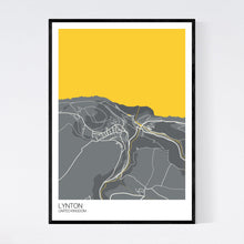 Load image into Gallery viewer, Lynton Town Map Print