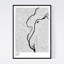 Load image into Gallery viewer, Lyon City Map Print