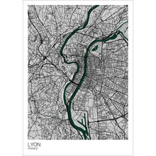 Load image into Gallery viewer, Map of Lyon, France