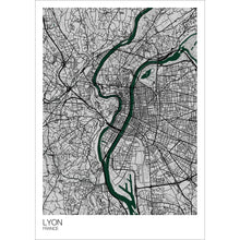 Load image into Gallery viewer, Map of Lyon, France