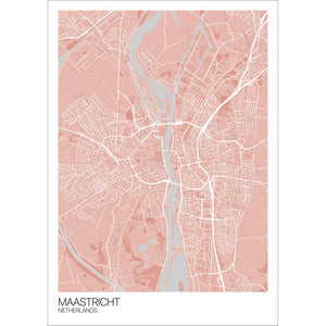 Map of Maastricht, Netherlands