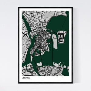 Macau City Map Print