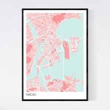 Load image into Gallery viewer, Macau City Map Print
