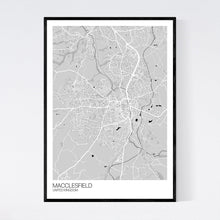 Load image into Gallery viewer, Macclesfield Town Map Print