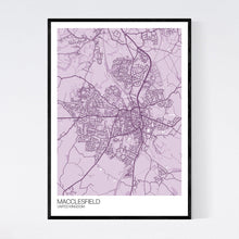 Load image into Gallery viewer, Macclesfield Town Map Print