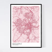 Load image into Gallery viewer, Macclesfield Town Map Print