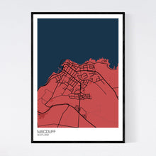 Load image into Gallery viewer, Macduff Town Map Print