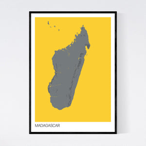 Map of Madagascar, 