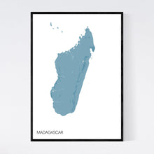 Load image into Gallery viewer, Madagascar Country Map Print
