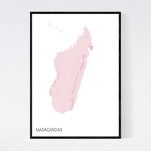 Load image into Gallery viewer, Madagascar Country Map Print