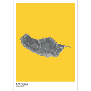 Map of Madeira, Portugal