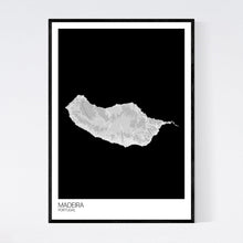 Load image into Gallery viewer, Madeira Island Map Print