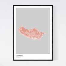 Load image into Gallery viewer, Madeira Island Map Print