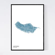 Load image into Gallery viewer, Madeira Island Map Print