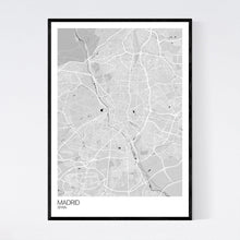 Load image into Gallery viewer, Madrid City Map Print