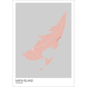 Map of Mafia Island, Tanzania