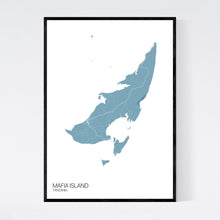 Load image into Gallery viewer, Mafia Island Island Map Print