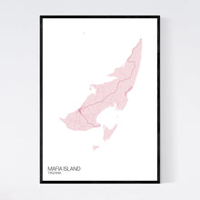 Load image into Gallery viewer, Mafia Island Island Map Print