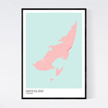 Load image into Gallery viewer, Mafia Island Island Map Print