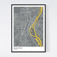 Load image into Gallery viewer, Magdeburg City Map Print