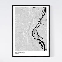 Load image into Gallery viewer, Magdeburg City Map Print