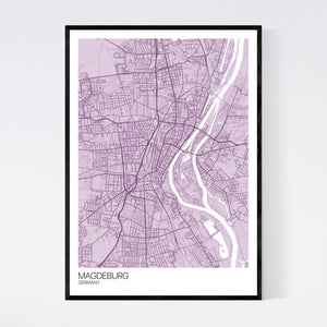 Magdeburg City Map Print