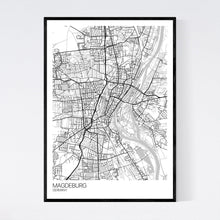 Load image into Gallery viewer, Magdeburg City Map Print