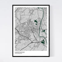 Load image into Gallery viewer, Maidenhead City Map Print