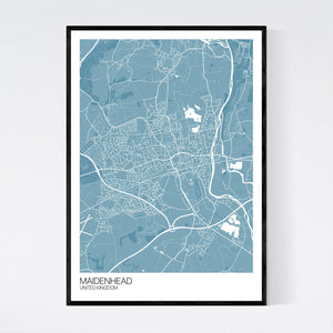 Maidenhead City Map Print