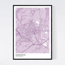 Load image into Gallery viewer, Maidenhead City Map Print