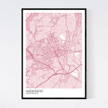 Load image into Gallery viewer, Maidenhead City Map Print